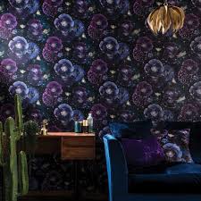 Purple teal and gold background. Fantasia Nocturnal Wallpaper Purple Teal Arthouse 692301 Teal Wallpaper Purple Wallpaper Metallic Wallpaper