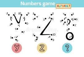 The super simple version is slowly paced allowing time for children to say each letter and to follow along with on an alphabet chart or other visual guide. Numbers Game Alphabet Letters Y Z And Question Mark Stock Vector Illustration Of Letters Mark 52515554
