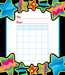 poppin patterns stars reward chart pad