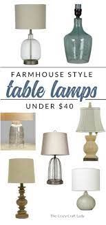 Farmhouse Lamps Budget Friendly Style For Under 40 Table Lamps Living Room Farmhouse Lamps Farmhouse Table Lamps