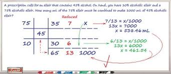 Pharmacy Math Alligation Example 2 Pharmacy Technician Study Pharmacy Pharmacy Technician