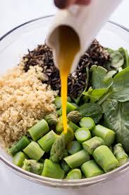 Wild Rice Quinoa Salad With Asparagus Simply Quinoa Recipe Healthy Salad Dressing Cooking Wild Rice Quinoa Salad