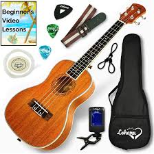Select your ukulele size and start tuning now! Amazon Com Ukulele Concert Size Bundle From Lohanu Lu C 2 Strap Pins Installed Free Uke Strap Case Tuner Picks Hanger Aquila Strings Installed Free Video Lessons Best Ukulele Bundle Deal Purchase Today
