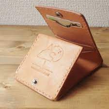 コイン パスケース オレンジ 小銭入れ ヌメ革 革カードケース