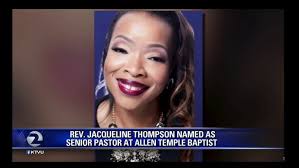 Senior Pastor Elect Dr Jacqueline Thompson News Coverage