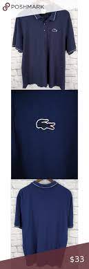 Vintage Lacoste Big Crocodile Polo Shirt Navy L Clothes Design Lacoste Polo Shirts Lacoste
