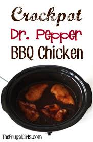 Crockpot Dr Pepper Barbecue Chicken Recipe At Thefrugalgirls Com Crockpot Recipes Stuffed Peppers Food Recipes