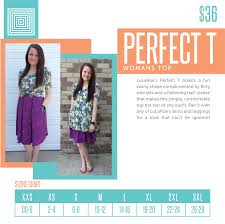 Lularoe Perfect T Sizing Chart Lularoeperfectt