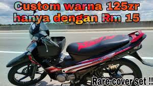 Yamaha 125zr lumayan clbk deh. Cara Tukar Pasang Sticker Cover Set Motor 125zr Hitam Skala Ke Hitam Merah Gp Custom Color Youtube
