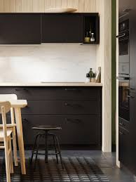 Holz pur in der küche. Schwarze Kuche In Modernem Stil Ikea Deutschland
