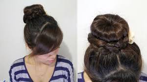 The high this is an amazing hair tutorial that only lasts for 6 minutes and that will show you how to make simple but appealing dutch braids, and how to combine. Braided Donut Hair Bun Updo Hairstyle For Medium Long Hair Tutorial Youtube