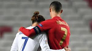 Antoine griezmann of france reacts during the international friendly match between france and. Griezmann Cristiano Ronaldo Is A Source Of Inspiration For Everyone As Com