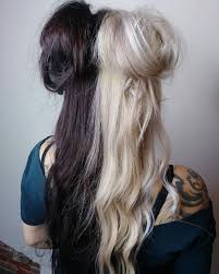 Instagram Photo By Maggie Mckee Maggie Snips Webstagram Ombre Hair Blonde Split Dyed Hair White Ombre Hair