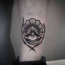 A shell is a hard, protective outer layer of some sea creatures, such as small pearl clam illustrative tattoo design tattoo dimensions: Clam Shell With A Pearl Tattoo Tattoogrid Net