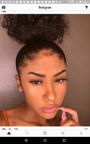 Pin By My Queen On Bun Lifeeee Edges Hair Hair Styles Curly Hair Styles