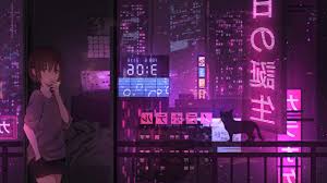 1920x1080 dragon ball z wallpapers purple. 2560x1440 Anime Girl City Night Neon Cyberpunk 4k 1440p Resolution Hd 4k Wallpapers Images Backgrounds Photos And Pictures