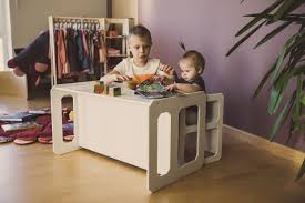 Kids Table Montessori Table Kids Wooden Table Childrens Table Etsy In 2020 Kids Room Accessories Toddler Table Kids Wooden Table