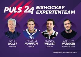 Puls 4 Sport Warm Welcome Am Eis Das Puls 24 Expertinnen Team Steht Fest Mit Greg Holst Theresa Hornich Daniel Welser Als Experten Und Martin Pfanner Als Kommentator Setzt Puls 24