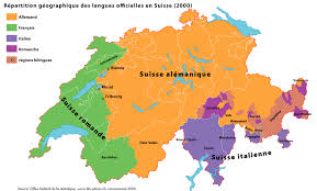 Schwiz) is a comparatively small country in western europe.the official name of switzerland is confoederatio helvetica.this is latin and is not often used except for state documents. File Repartition Langues Officielles Suisse Png Wikimini Stock