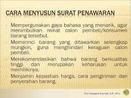 Surat penawaran barang merupakan surat yang dibutuhkan dalam kegiatan bisnis ketika melakukan proses penawaran barang atau jasa. Surat Pdednawaran Dan Surat Pesanan Ppt Download