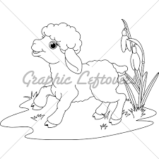 They develop imagination, teach a kid to be accurate and attentive. Easter Lamb Coloring Page Gl Stock Images