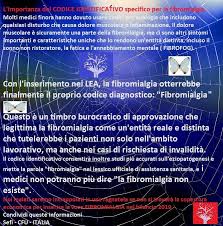 La fibromialgia o sindrome 4 agosto 2018 at 19:39. Fibromialgia News By Cfu Italia Odv Sebbene Riconosciuta Dall Oms Come Malattia Nella Tabella Alfabetica Delle Malattie E Dei Traumatismi Icd 10 Cm M79 7 Fibromialgia La Fibromialgia Non E Inserita Nel Nomenclatore Italiano