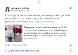 Mantente informado con las últimas noticias, videos y fotos de cuba que te brinda univision | univision. Aduana Cubana Pandemia Y Equipaje De Mano Periodismo De Barrio