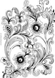 Wunderschöne schmetterling vorlagen zum ausdrucken. Free Printable Floral Coloring Page Ausmalbild Freebie Brandmalerei Muster Holz Gravieren Vorlagen Muster Malvorlagen