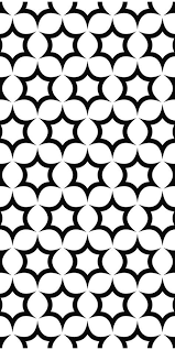 Black And White Wall Stencil Designs Seamless Black And White Hexagonal Vector Star Pattern Design Monochrome Pattern Pattern Design Pattern Art