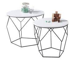 Couchtisch klein rund 23 elegant couchtisch klein rund inspirierend couchtisch mahesh 60x36x60 cm online kaufen die besten couchtisch eiche schublade 2019 20 stühle aus metall. Couchtisch Haiti 2er Set Weiss Matt Mit Metallgestell