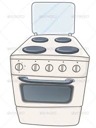 Cartoon Home Kitchen Stove In 2020 Kitchen Stove Slate Appliances Kitchen Home Kitchens