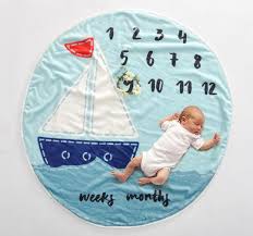 Us 14 24 43 Off Life Magic Box Soft Flannel Round Blanket Baby Milestones Chart Backdrops Pictures Of Babies Backgrounds Newborn Photo Props In
