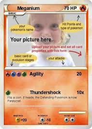 Make and print your own pokemon card