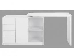 Bureau Extensible Pavel Mdf Laque Blanc Plateau Pivotant 360 Bureau Extensible Bureau Pivotant