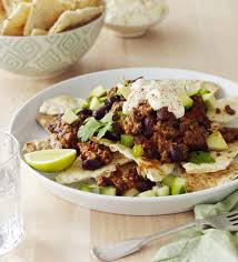 Healthy Beef Nachos With Fresh Avocado Salsa Beef Recipes Beef Recipes For Dinner Healthy Nachos