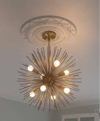 Modernist Starburst Chandelier Ceiling Lamp Pendant Light Etsy Starburst Chandelier Ceiling Lamp Chandelier