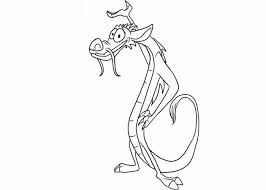 Today we will be coloring this cute mushu from mulan below, grab your coloring pencils, and let's add some colors … Cartoon Printable Mulan And Mushu Coloring Pages Coloringtone Book