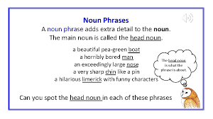 All those beautiful houses built in the sixties). Noun Phrases Nouns A Noun Names A Person