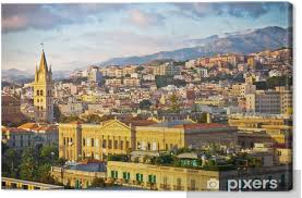 Al mare in treno, spunta il taormina line, novità anche per la metroferrovia di messina. Leinwandbild Schone Aussicht Auf Altstadt Messina Sizilien Italien Pixers Wir Leben Um Zu Verandern