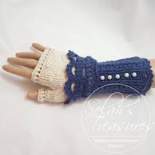 In summer, cotton or crochet mesh gloves were the coolest option. Handspun Crocheted Victorian Fingerless Gloves Stulpen