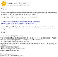 Une fois que vous recevez ce message votre compte est validé et actif. Solairepratique Com Confirmation De Votre Inscription La Newsletter Www Solairepratique Com Milled
