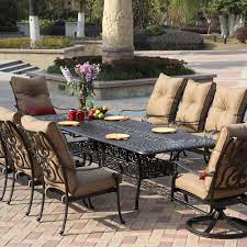 Maybe you would like to learn more about one of these? Santa Anita 11 Piece Cast Aluminum Patio Dining Set W 92 X 42 Inch Rectangular Extension Table By Darlee Bbqguys
