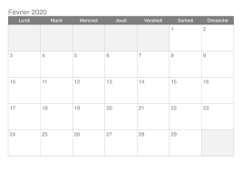 Mensuel Calendrier Fevrier 2020 A Imprimer Nosuvia Com Printable Calendar Printable Calendar Pdf Calendar Pdf