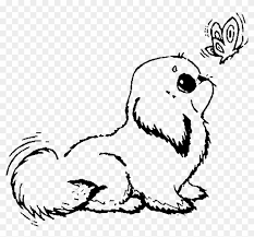 For very young children, just learning how to hold and control a pencil or crayon, we recommend coloring pages that have large sections of white and bold, defined lines. Related Coloring Pages Cute Puppy Coloring Pages Free Transparent Png Clipart Images Download