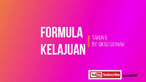 Maybe you would like to learn more about one of these? Formula Kelajuan Tahun 6 Youtube