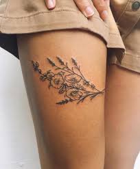 Pin By Trista Yard On Tattoos Flower Thigh Tattoos Tattoos Summer Tattoo
