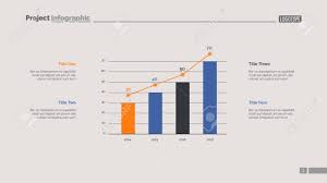 Four Columns Bar Chart Slide Template Business Data Option