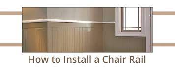 The general rule is that the chair rail should be about 1/3 of the way up from the floor (between 32 and 36 for an 8' ceiling). How To Install A Chair Rail Builders Surplus