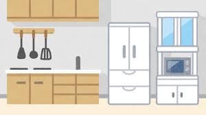 キッチンのイラスト（背景素材） | かわいいフリー素材集 いらすとや