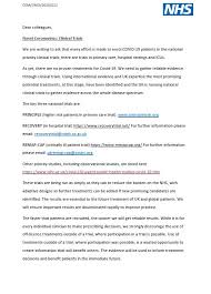 Professor Chris Whitty On Twitter The Faster People Are Recruited To Clinical Trials And Other Studies The Sooner We Will Get The Evidence So Patients Can Get The Best Possible Treatment Those